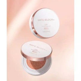 MISSHA 미샤 2개 세이프 블록 RX 로지 톤 업 선 쿠션 12g Missha Safe Block RX Logi Tone Up Sun Cushion 12g (2 Pieces) [FREE]