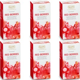 Ronnefeldt Red Berries – 6 Teavelope Packs of 25 Individually Wrapped Fruit Tea Bags – Hibiscus, Raspberry & Strawberry – 150 Bags Total