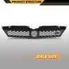 CNNELL Front Grille Trim Compatible with VW Jetta 2011-2014 Hex