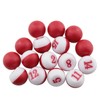 DGZZI Tally Pea 1Set /16PCS Billiard Pool Red and White