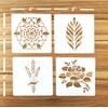 Güden Pack of 4 European Artisans Bread Stencils (Stencil Group1)