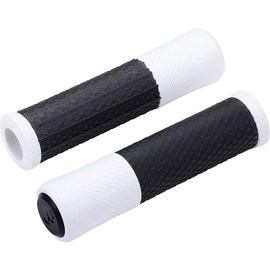 BBB Cycling Bicycle Handlebar Grips Mountain Bike Shock Absorbent Anti-Slip One Pair White Viper BWG-97