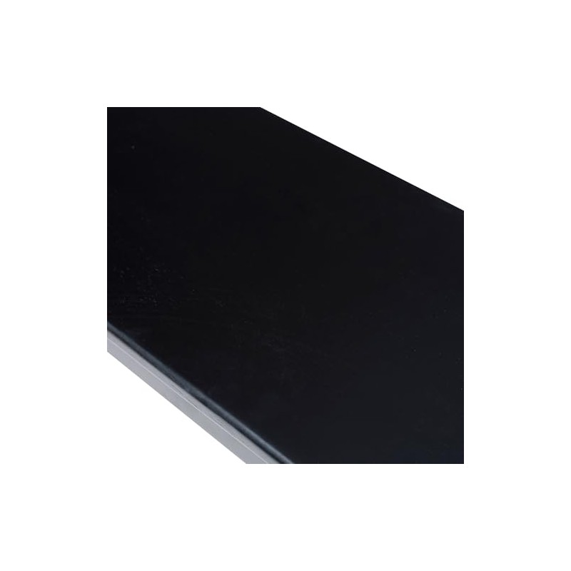 Boraam Shaker Backless Wood Bench - Black Finish