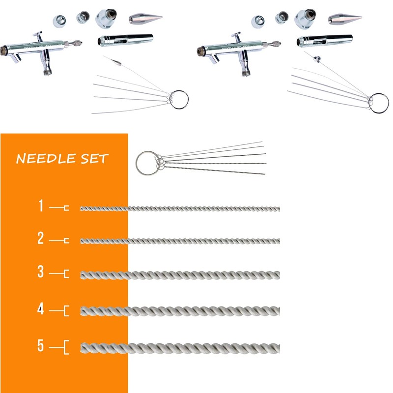 Fengda Airbrush Completely Cleaning Kit BD-778-Cleaning Pot with Holder, 5