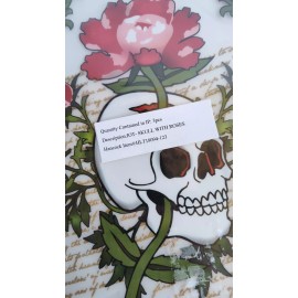 Iron-On art Iron On Art, Skull And Roses, "Love Grows", Package Of 3 Iron On Transfer Sheets