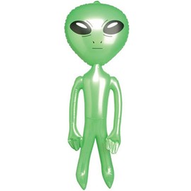 Rhode Island Novelty 5 ft Green Inflatable Martian Alien Prop Toy Decoration