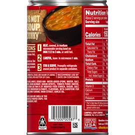 Campbell's Chunky Soup, Hearty Bean and Ham with Natural Smoke Flavor, 19 oz