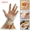 UNI-SUN 100 Pack Disposable Kitchen Gloves, Clear Cooking Food Handling