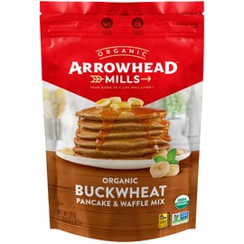 Arrowhead Mills Organic Buckwheat Pancake & Waffle Mix, 22 Ounce (Pack of 6)