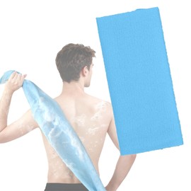 Ginhkok Scrubbing Towel, Exfoliating, Super Hard (Extremely Firm), Wash Cloth, Changes Your Incorrect Body Washes in 3 Minutes, Moderate Length for Your Back Care, Body Scrub, Men's, Vegetable-derived