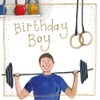 Alex Clark Weightlifting Gym Foil Birthday Card