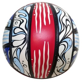 WILSON Graffiti Volleyball - Red/White/Blue