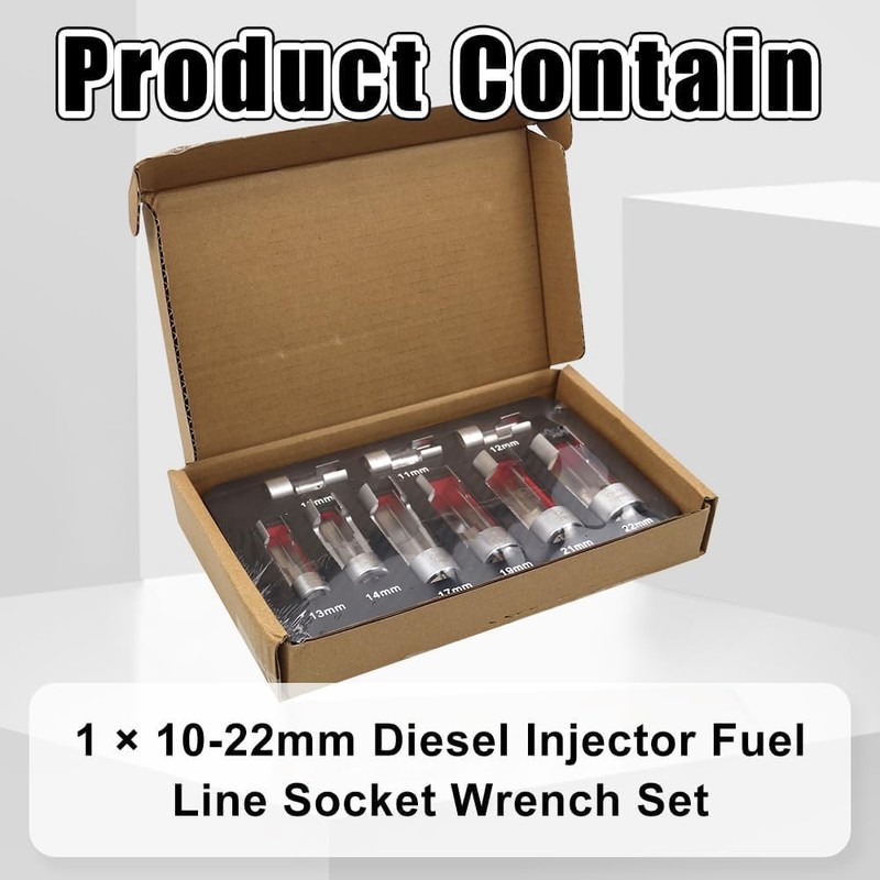 RYANSTAR RACING Professional Diesel Fuel Line Wrench Set – 3/8"