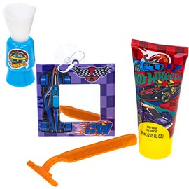 Townley Girl Hot Wheels- My First Shaving and Grooming Pretend Play Kit Safe for Kids, Boys Ages 3+, Yellow