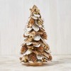 Holiday Tree Christmas Tabletop Tree 24" Ivory Natural Gold Silver