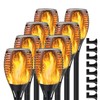 Permande Upgraded Solar Lights Outdoor, Solar Torch Lights with Flickering