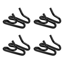 JIPIMON Dog Collar Extra Links Designed for Herm. Sprenger Collar (4 Pack) Steel Chrome Plated Dog Training Collar Links (2.25mm, Black)