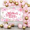 AIBIIN Happy Mother's Day Banner Pink Mothers Day Backdrop for
