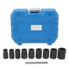 10PCS Twist Impact Socket with 8mm Straight Rod 3/8in Drive