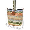 Heyjoin Colorful Straw Tote Bag Ethnic Style Woven Shoulder Pack
