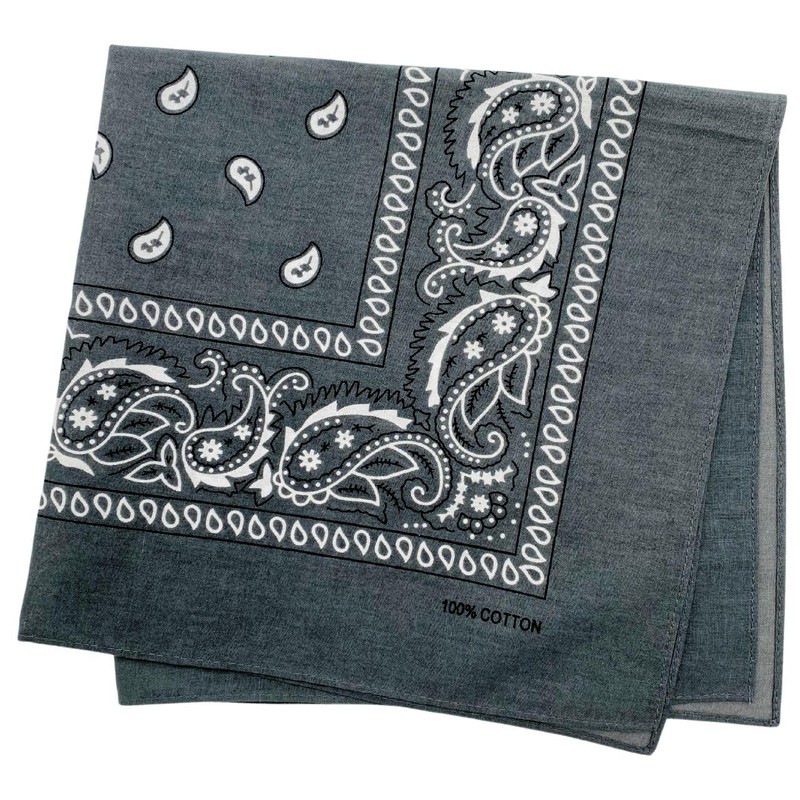 MDSTYLE 100% Cotton Bandana for Men & Women 22" x