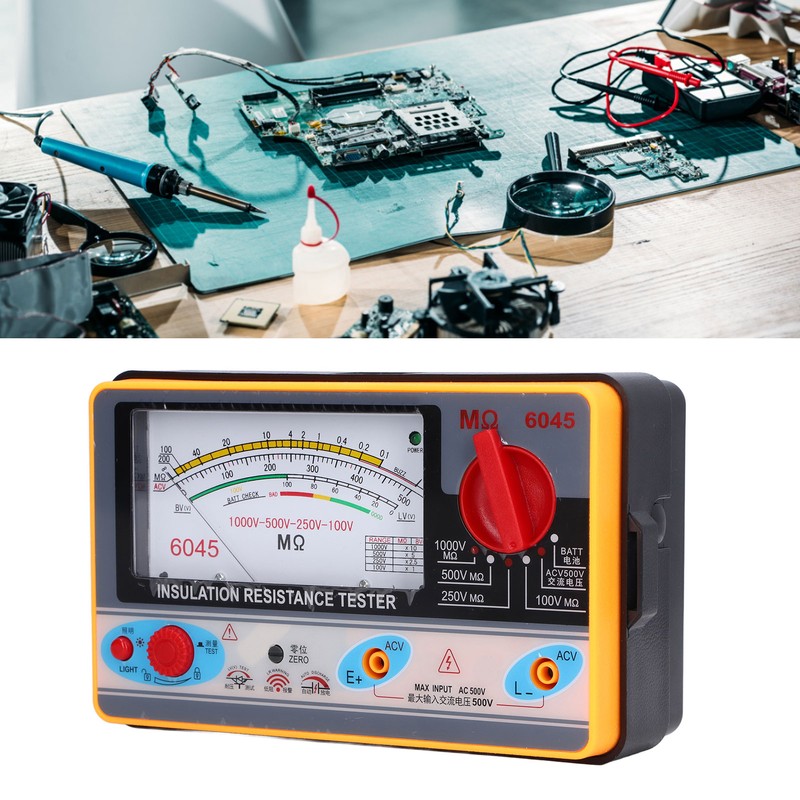 TY6045 Insulation Resistance Tester Portable High Accuracy Megohmmeter 1000V 5MΩ2000MΩ