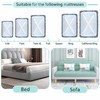 Premium Sheet Straps, Adjustable Crisscross Fitted Sheet Clips (2, White)