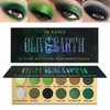 Olive Green Eyeshadow Palette, Black Green Multichrome Eyeshadow for Green