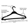 FenixDepot Set of 20 Triangular Durable Adult Plastic Hangers -