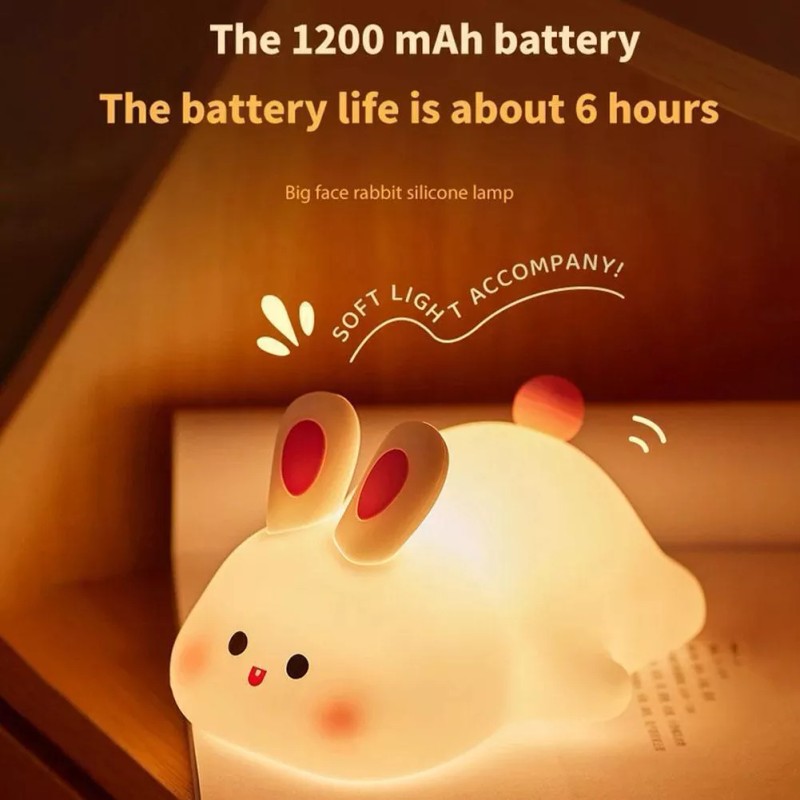 generic Adornos De Luz Nocturna Pequeños De Conejo De Cara