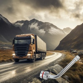 10 Pcs TR545D Truck Tire Valve Stems, 60 Degree Bend Valve Stem Truck Valve Stem Compatible with Alcoa 22.5in 24.5in Aluminum Wheels