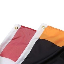 Kind Girl 2 Pcs Maryland State Flag, Patriotic Display, Red, White, Blue, 6ft W x 3ft H, Double Sided, Indoor/Outdoor