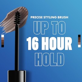NYX PROFESSIONAL MAKEUP The Brow Glue, gel para cejas con color de fijación extrema, color topo