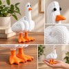 Duck You Gesture Resin Statue – Funny Middle Finger Duck