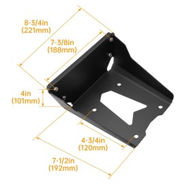 KUAFU Universal Motor Bracket Compatible with Kayaks Boat Transom Trolling Motor Mount Steel Powder Coated Black