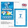 Olivia Samuel Pack of 20 Pool Party 7th Birthday Invitations