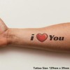 'I Love You' Temporary Tattoo - Water Resistant, Skin-Safe, Non-Toxic