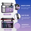 WEEOATAR Wheelchair Side Bags Storage Pouch with Cup Holder, Water-Resistant,