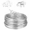 TECHZOCO Galvanized Iron Wire, Flower Wire, Craft Wire, Roll of