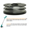 ERHUO 4 pieces replacement thread spools, grass trimmer thread for