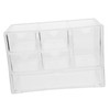 Mobestech Makeup Desk Organizer with Stackable Drawers Transparent Cosmetic Storage