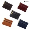 FIONCCI Women's Genuine Leather Wallet Small with Zippers - Card