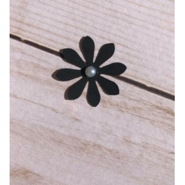 handmade Black Paper Flowers- Set of (40) Paper Die Cuts #F1