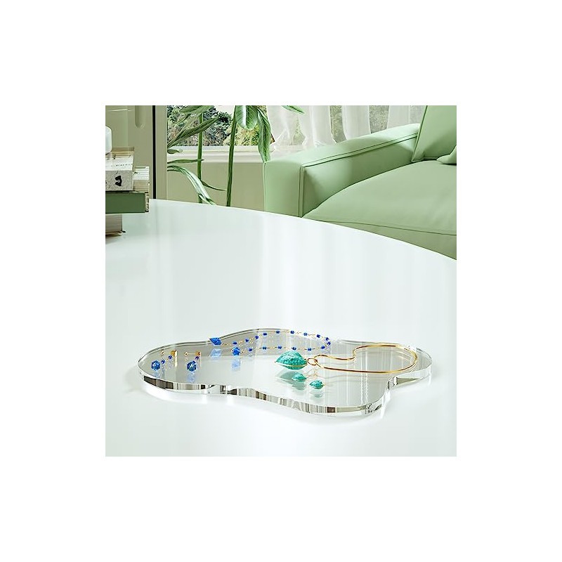 Irregular Acrylic Coasters - Clear Cloud Shape Drink Coasters