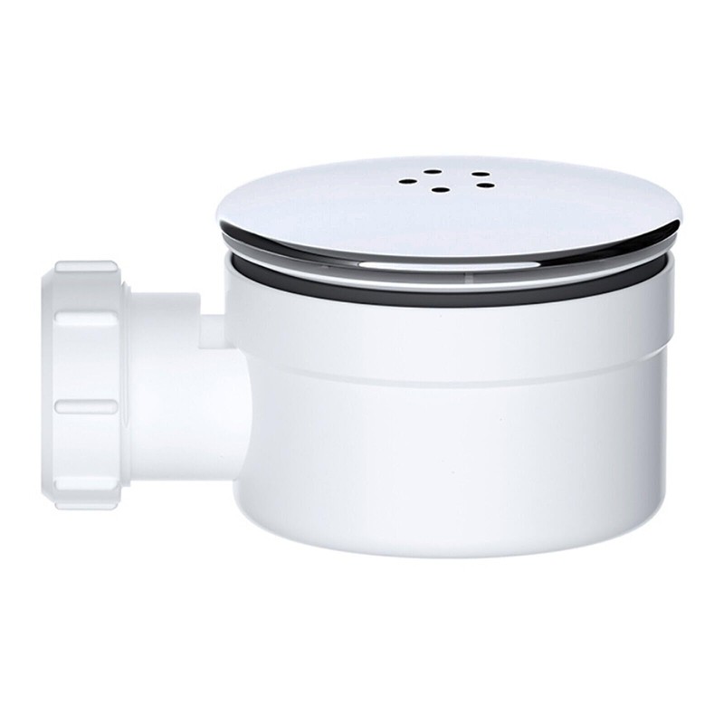 SPARES2GO Shower Trap for 90mm Tray Plug Hole 1.5" Luxury