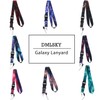 DMLSKY Blue Lanyard ID Badge Holder, with Safe Release Black