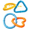 COLVWOFA 50PCS Baby Rings Toy Links Plastic Babies Teething Ring