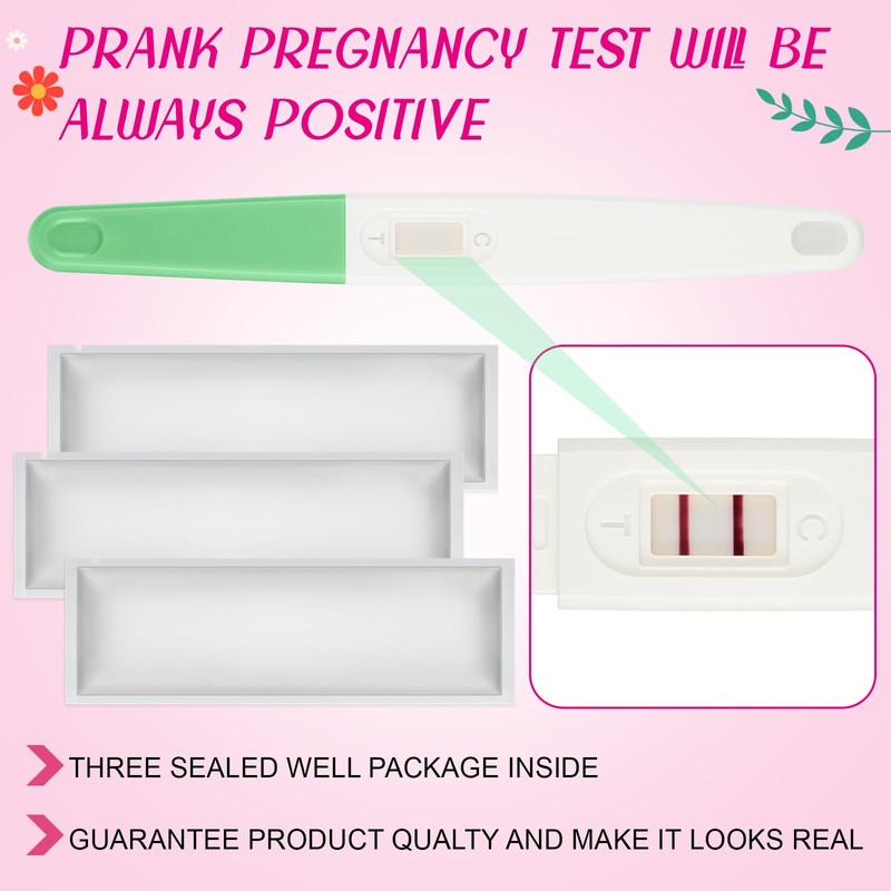 Skylety 3 Pack Fake Pregnancy Test Prank Kit - April