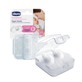 Chicco Protectoras Silicón, Pezoneras De Skin To Tamaño Mediano Grande Unisex Baby, Blanco (White), 1 Unidad Paquete De