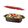Microwave Grill Pan with Lid for Grilling, Browning, and Crisping